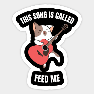 The cat song Sticker